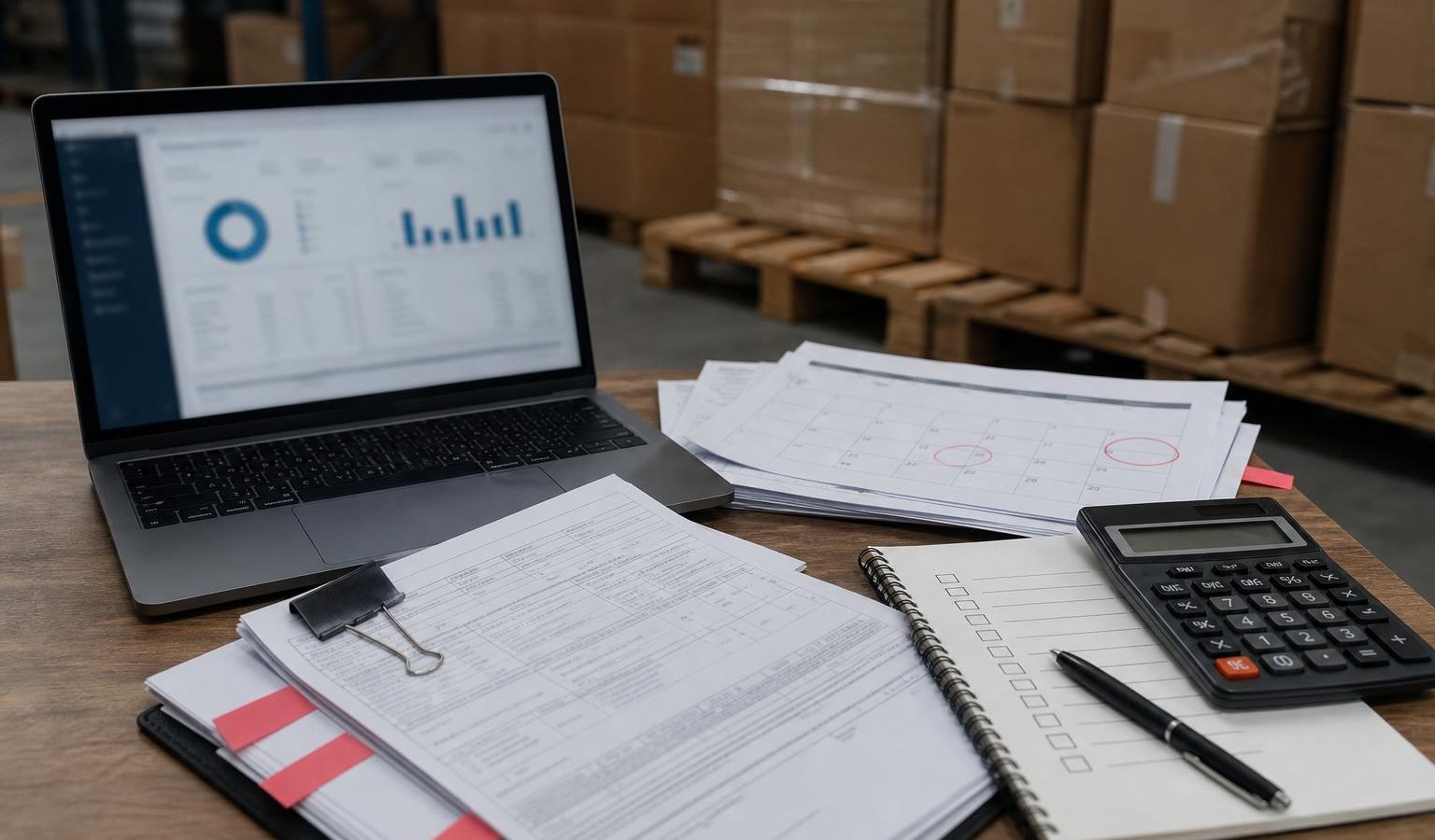 Dokumen impor, paket, kalender, dan checklist untuk mencegah barang tidak dikuasai